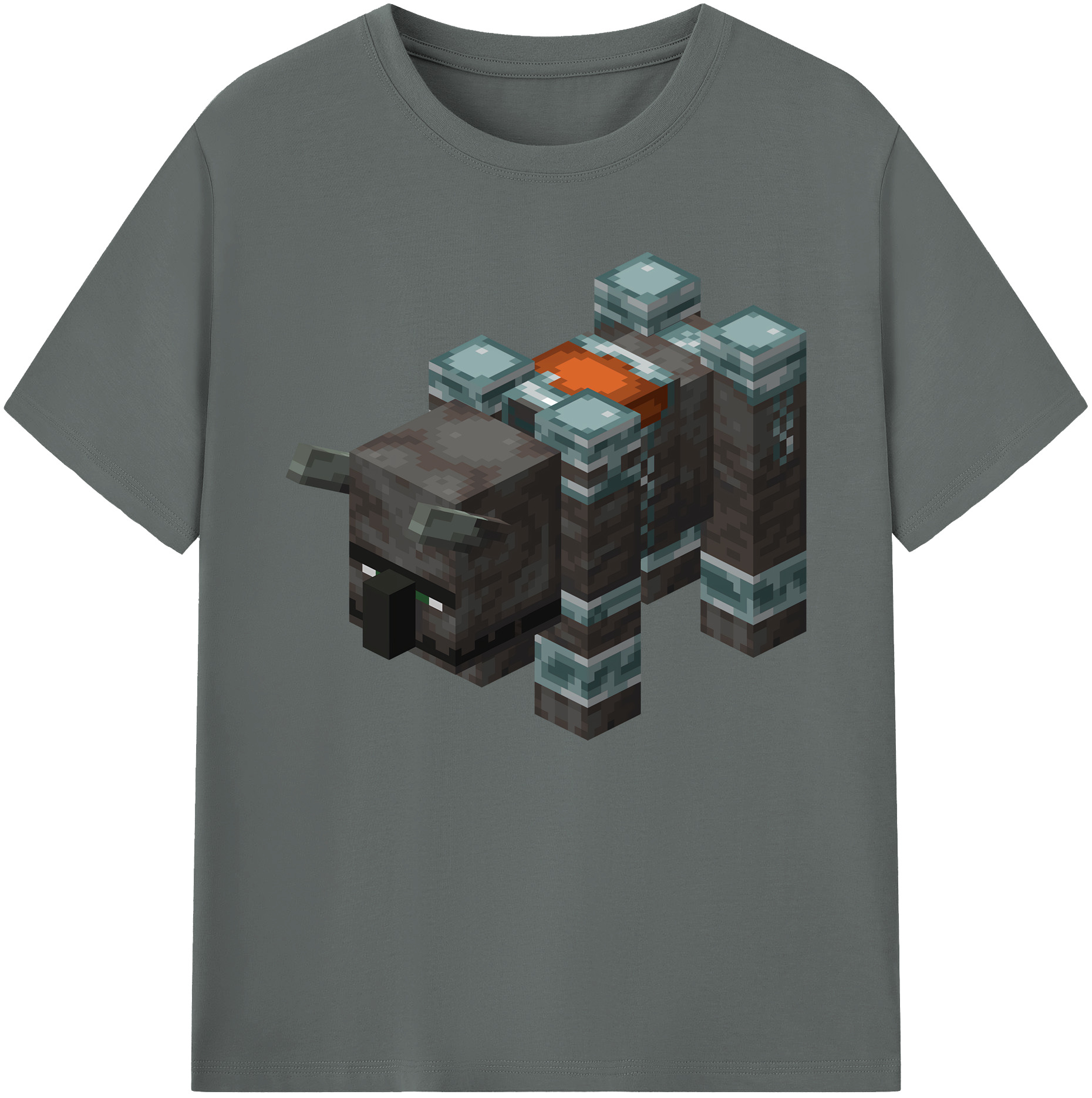 （画像用） マインクラフト ブロックの世界 Minecraft MC Block world 綿100％ メンズ半袖Tシャツ｜肌触りやわらか＆通気性